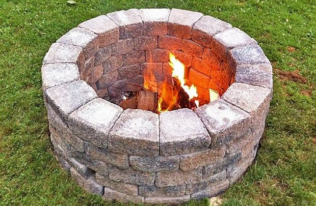 How to Build a Bonfire Pit (Video)
