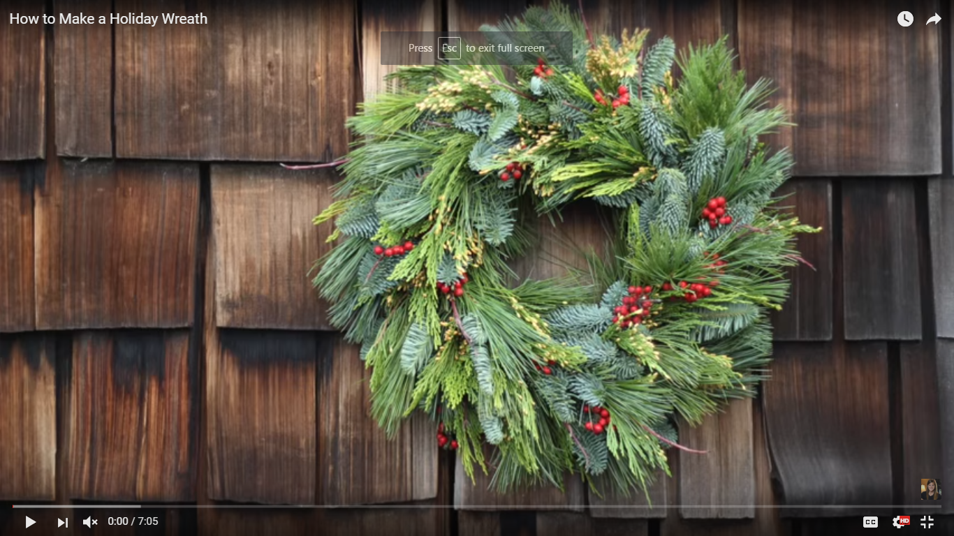 How to Make a Holiday Wreath (Video)