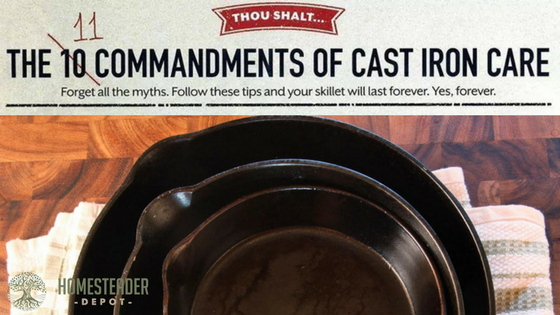The 11 Commandments of Cast Iron Care (Graphic)