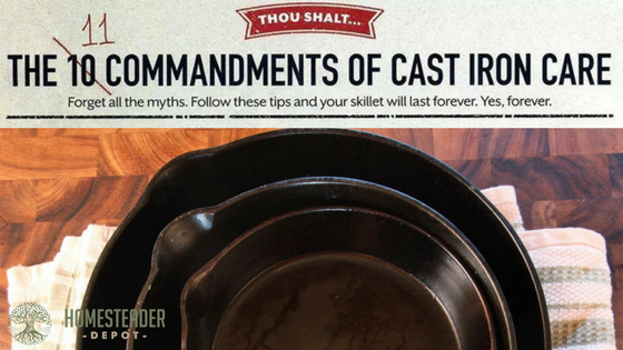 The 10 commandments of cast iron care