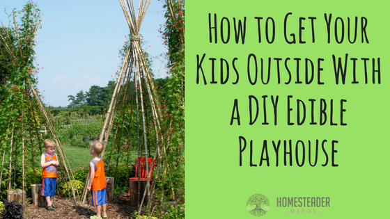 How to Get Your Kids Outside With a DIY Edible Playhouse