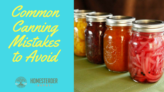 Common Canning Mistakes to Avoid