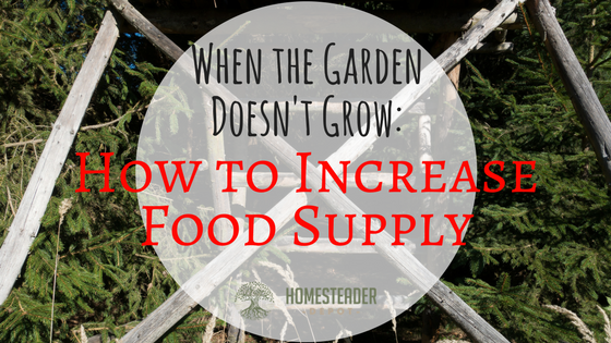 When the Garden Doesn't Grow: How to Increase Food Supply